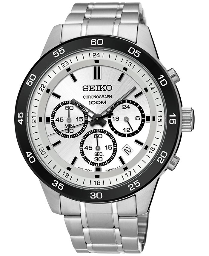 Seiko LIMITED EDITION Men's Chronograph Special Value Stainless Steel  Bracelet Watch 44mm SKS531 & Reviews - Macy's