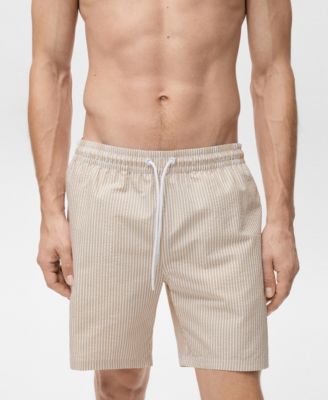Men's Seersucker Swimming Trunks