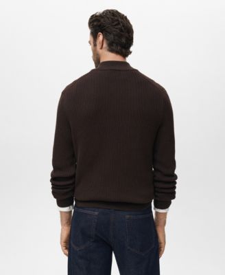 Men's Cotton Perkins Neck Sweater