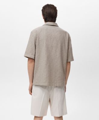 Men's Embroidered Cotton Shirt