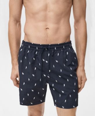 Men's Seashell Print Swimsuit