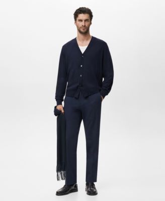 MANGO - Men's Merino Wool Cardigan