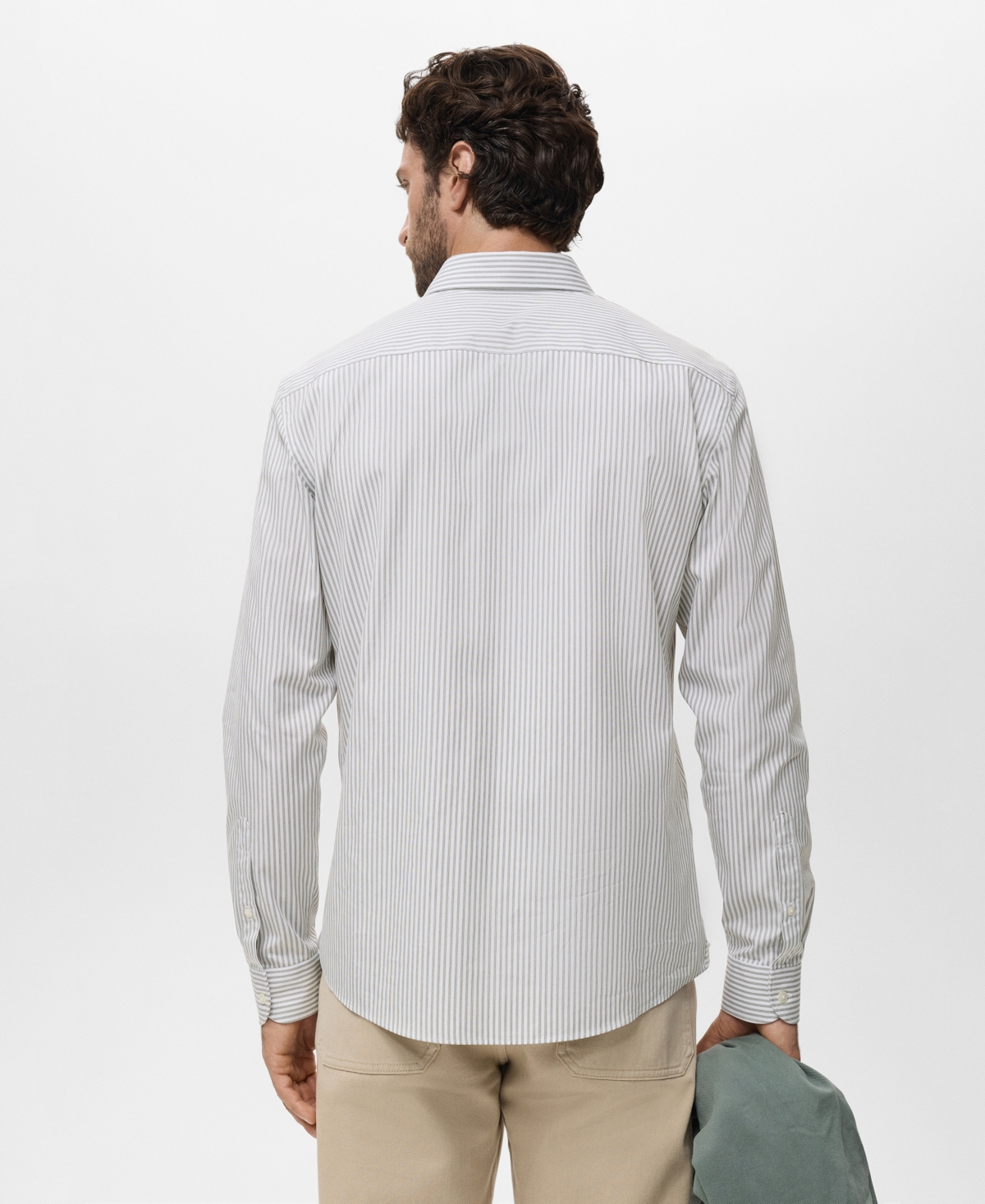 Mango Men's Regular Fit Striped Cotton Shirt In Multi
