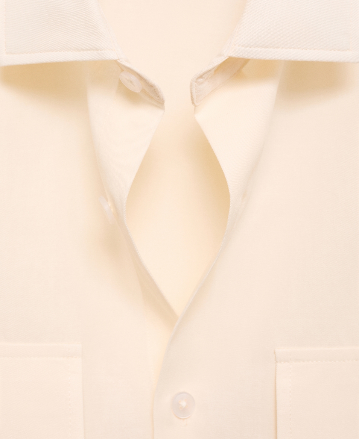 Mango Regular Fit Tencel™ Lyocell Blend Button-up Shirt In Neutral