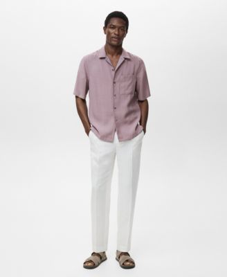 MANGO - Men's Pocket Modal Shirt