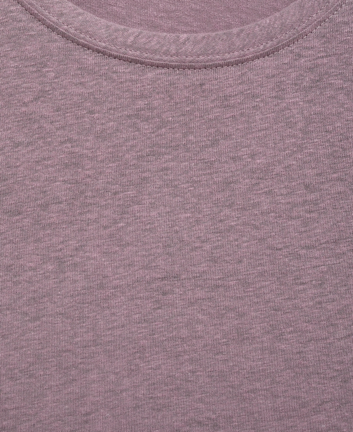 Mango Slim Fit Linen Blend T-shirt In Purple