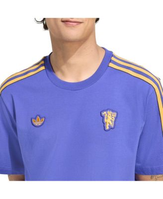 Men's Purple Manchester United Terrace Icons T-Shirt