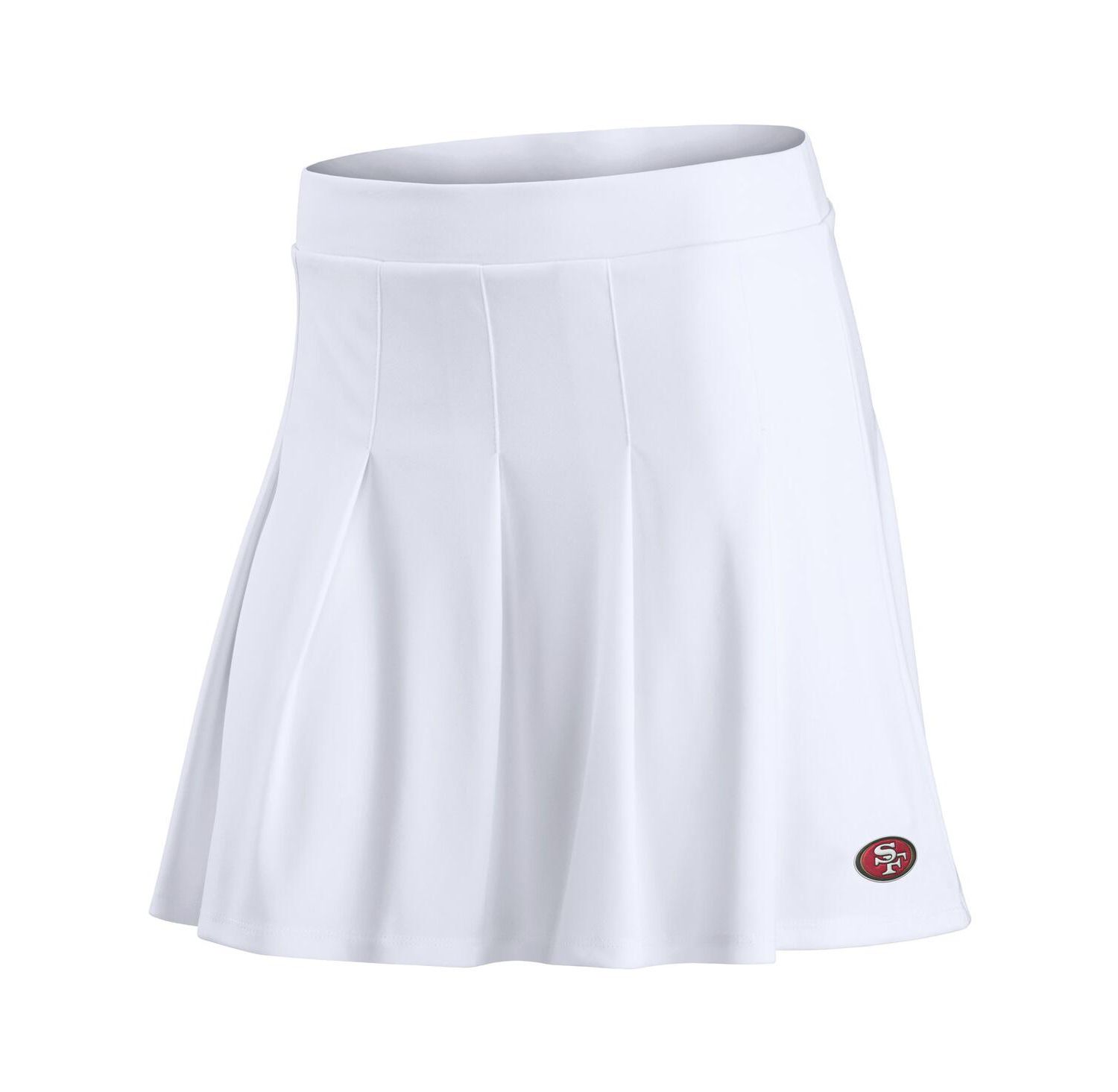 Women's White San Francisco 49ers Primary Logo Tennis Skort