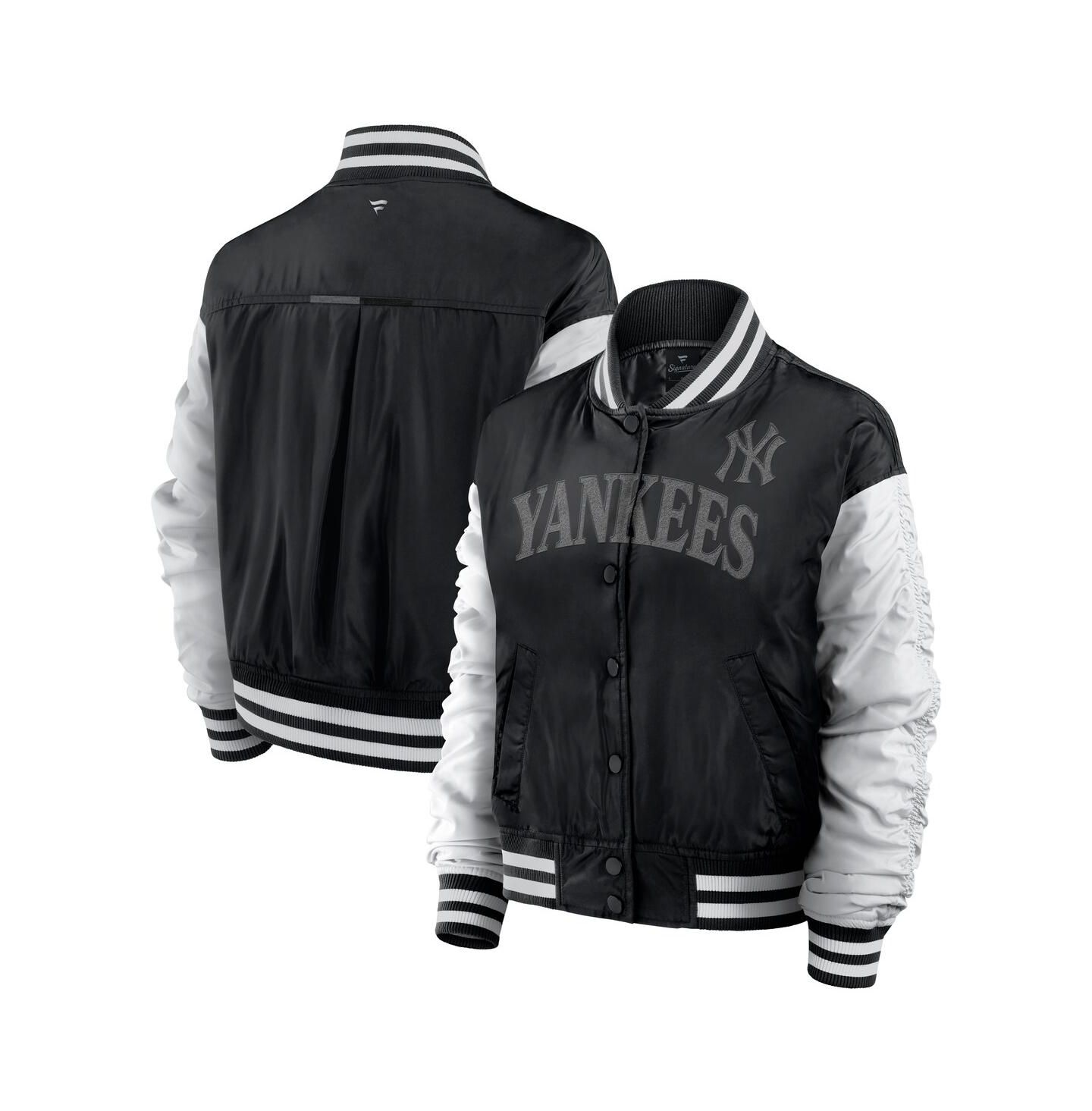 Женская куртка Fanatics Black New York Yankees Elements Wave Full-Snap — фото 1