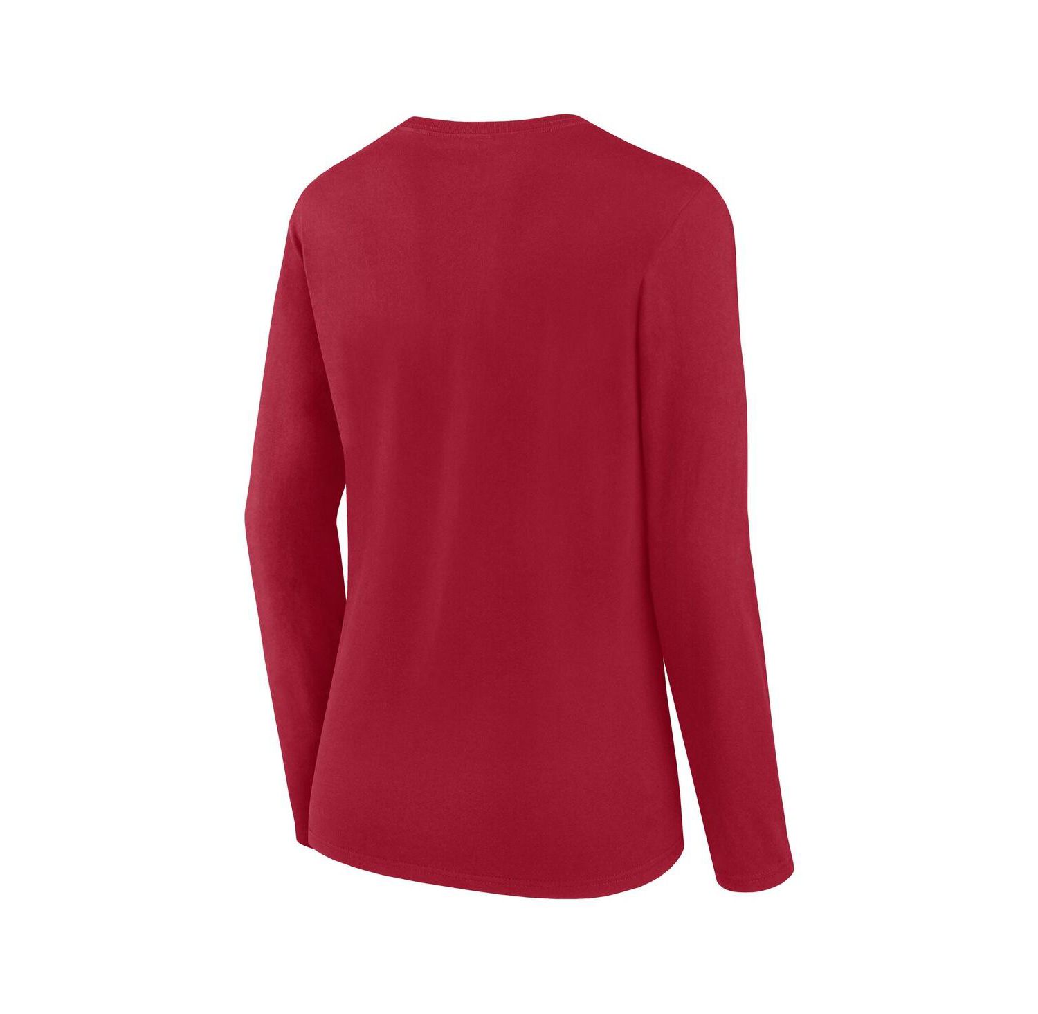 Women's Scarlet San Francisco 49ers Grip Long Sleeve T-Shirt