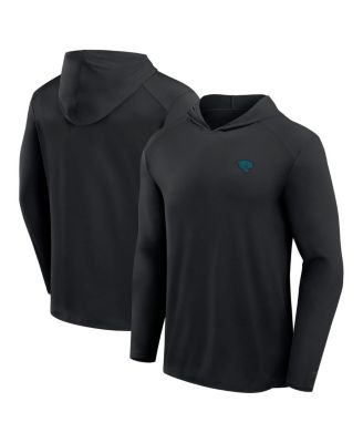Fanatics - Men's Black Jacksonville Jaguars Front Office Power Mono Long Sleeve Hoodie T-Shirt