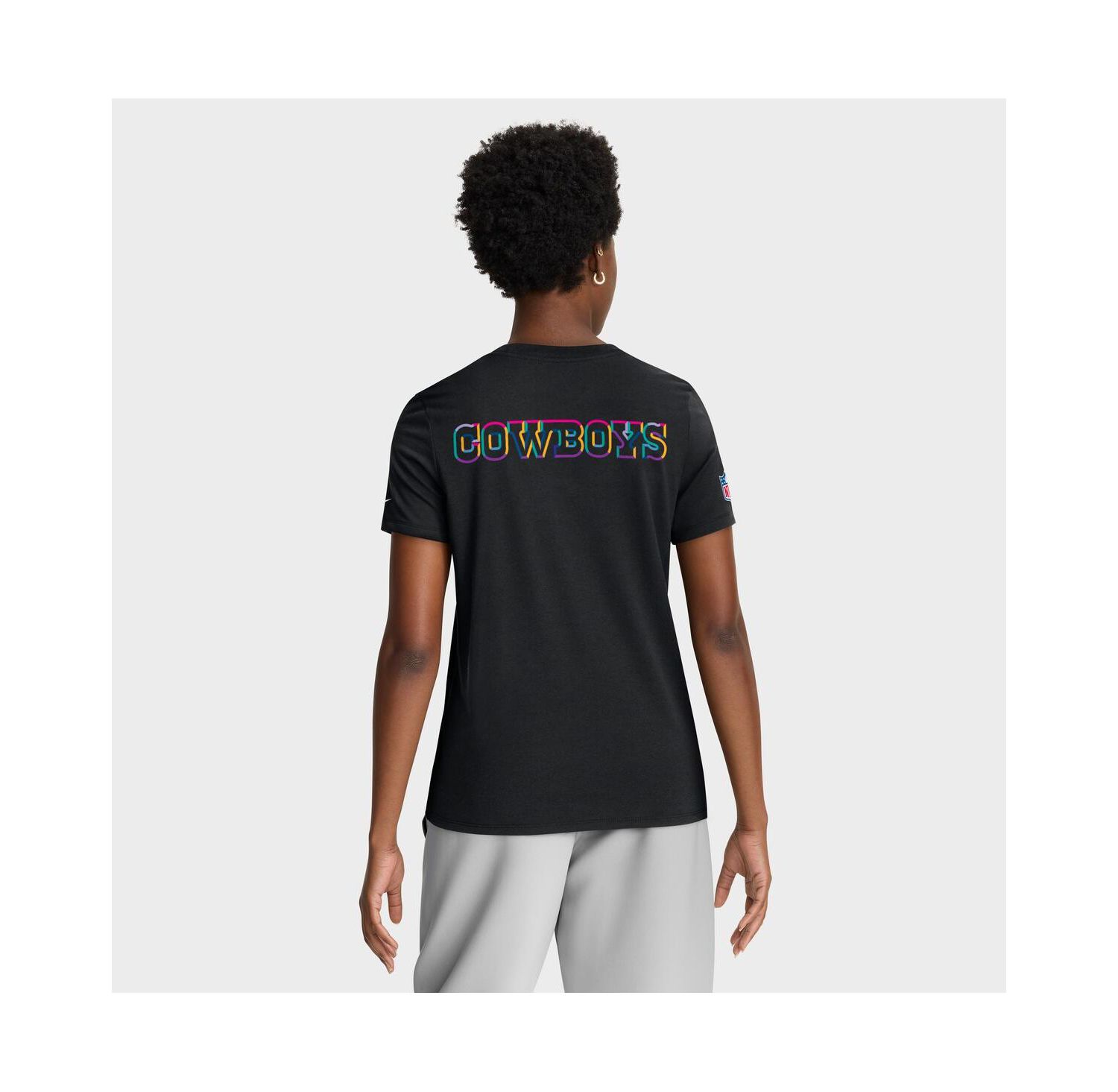 Women's Black Dallas Cowboys 2025 NFL Crucial Catch Tri-Blend Dri-FIT T-Shirt