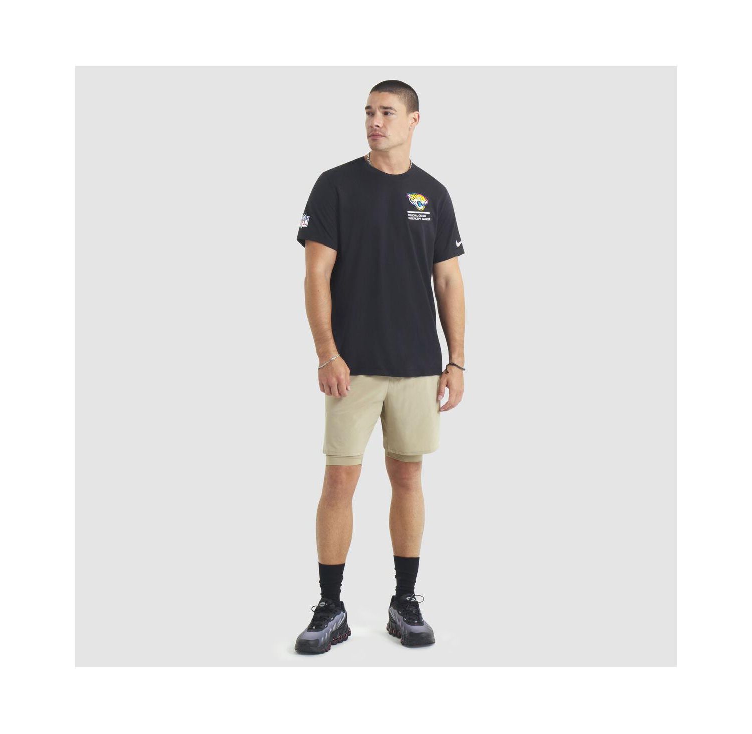 Men's Black Jacksonville Jaguars 2025 NFL Crucial Catch Tri-Blend Dri-FIT T-Shirt