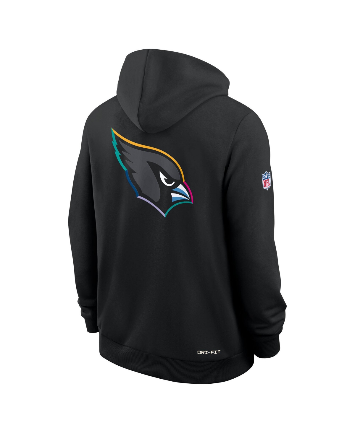 Nike Arizona Cardinals Crucial Catch Sideline  Men's Dri-fit Nfl Pullover Hoodie In Black