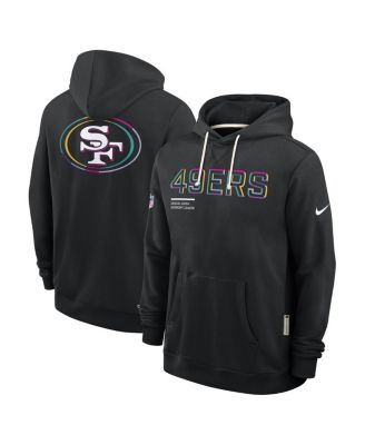 Men's Black San Francisco 49ers 2025 NFL Crucial Catch Sideline Standard Issue Dri-FIT Hoodie