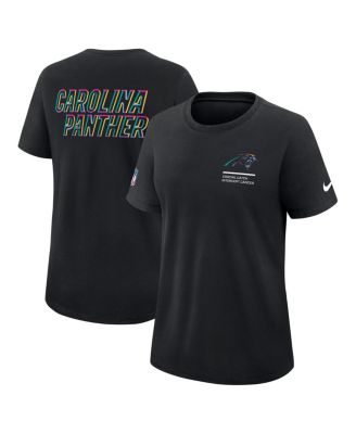Women's Black Carolina Panthers 2025 NFL Crucial Catch Tri-Blend Dri-FIT T-Shirt