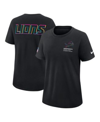 Women's Black Detroit Lions 2025 NFL Crucial Catch Tri-Blend Dri-FIT T-Shirt