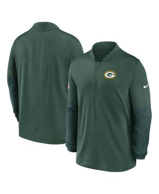 Men's Green Green Bay Packers Sideline Dri-FIT Half-Zip Pullover Sweatshirt
