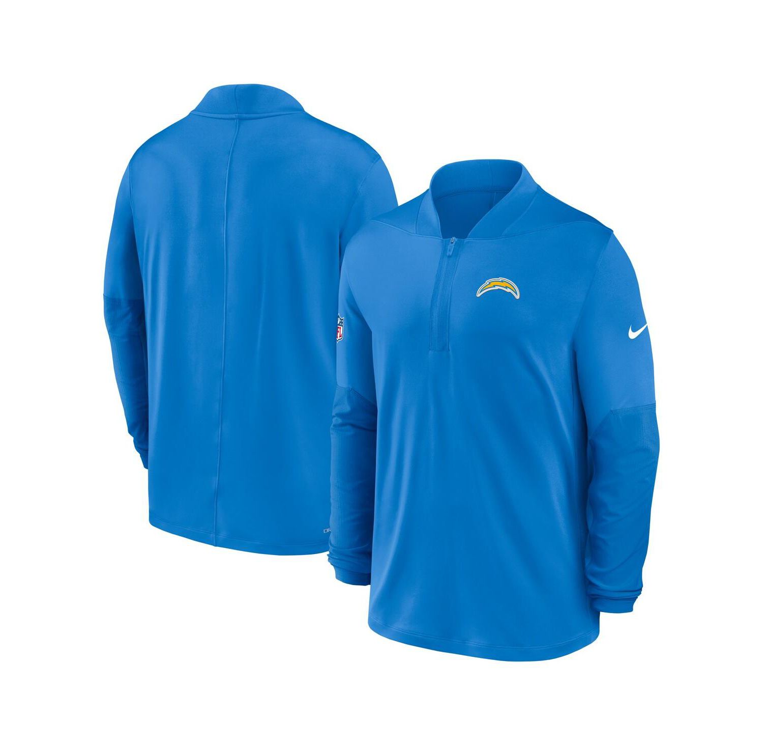 Men's Powder Blue Los Angeles Chargers Sideline Dri-FIT Half-Zip Pullover Sweatshirt
