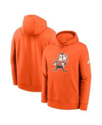 Nike - Men's Orange Cleveland Browns Club Fleece Pullover Hoodie