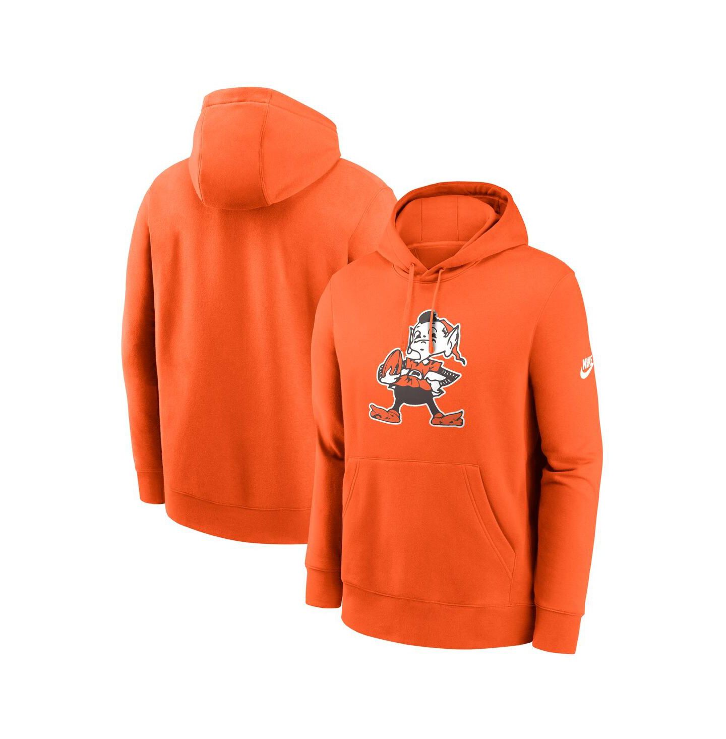 Мужская флисовая худи Nike Cleveland Browns Club, Orange — фото 1