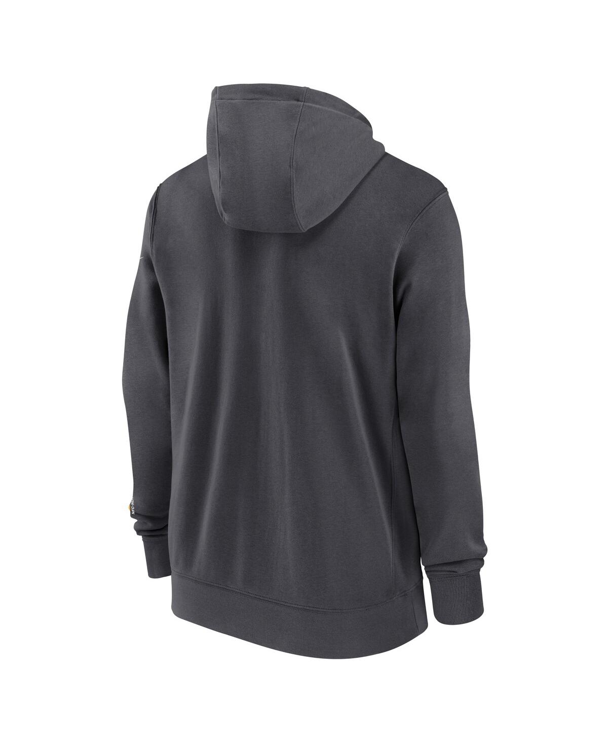 Nike Men's Anthracite Minnesota Vikings Primetime Club Full-Zip Hoodie
