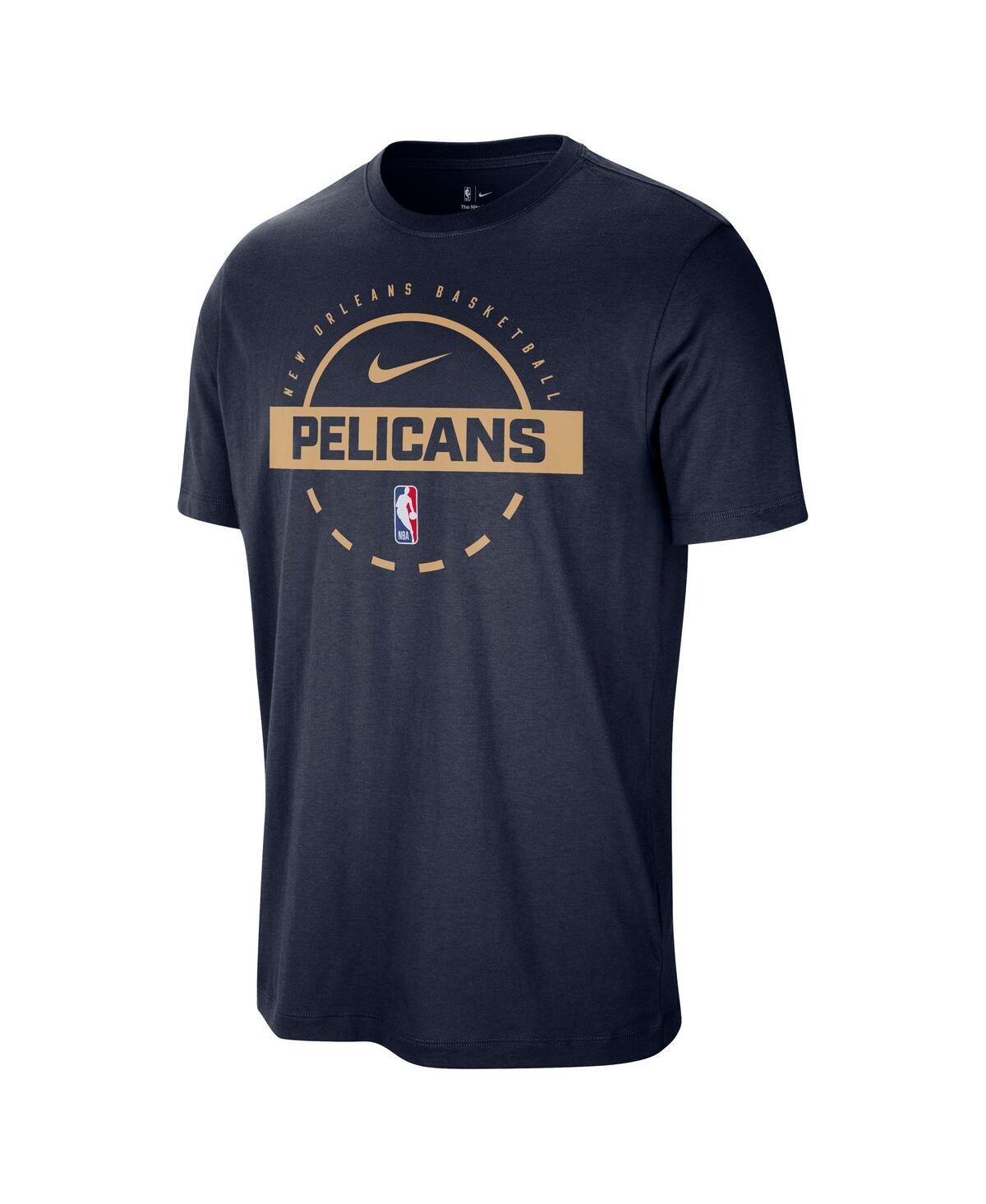 Nike Men's Navy New Orleans Pelicans Authentic Practice T-shirt In Blue