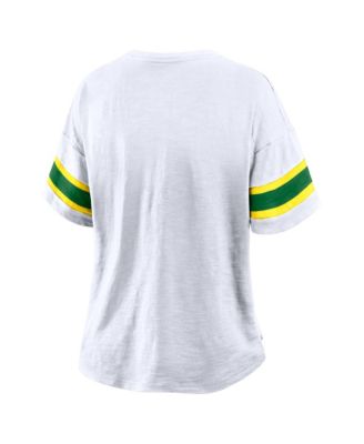 Women's White Oregon Ducks Hometown Premium Script T-Shirt