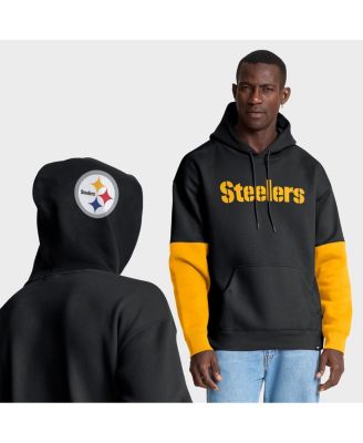 Fanatics - Men's Black Pittsburgh Steelers Helmet Pullover Hoodie