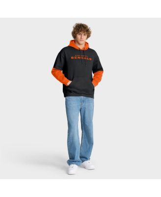 Men's Black Cincinnati Bengals Helmet Pullover Hoodie