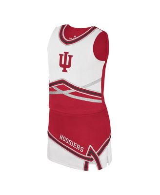 Big Girls 2-Piece Crimson Indiana Hoosiers Lollipop Park Cheer Set
