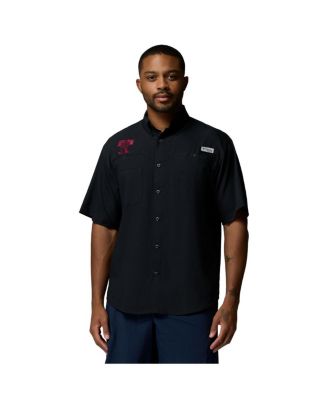 Columbia - Men's Black Texas A&M Aggies Tamiami Omni-Shade Button-Down Shirt