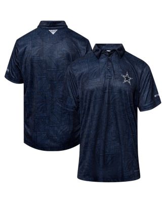 Columbia - Men's Navy Dallas Cowboys Super Terminal Tackle Polo
