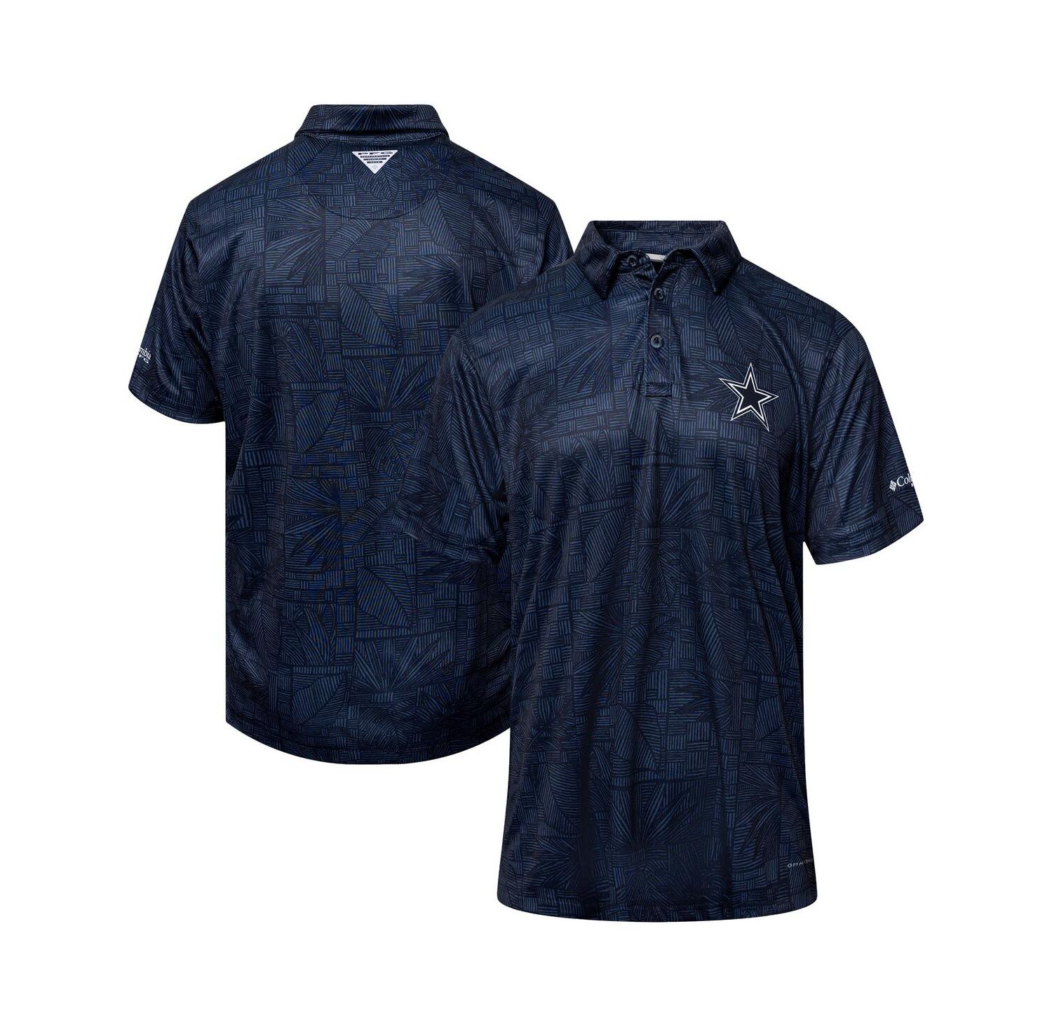 Men's Navy Dallas Cowboys Super Terminal Tackle Polo Shirt