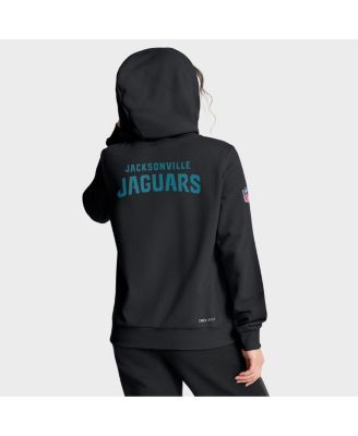 Women's Black Jacksonville Jaguars Sideline Standard Issue&nbsp;Initial Home&nbsp;Dri-FIT Hoodie
