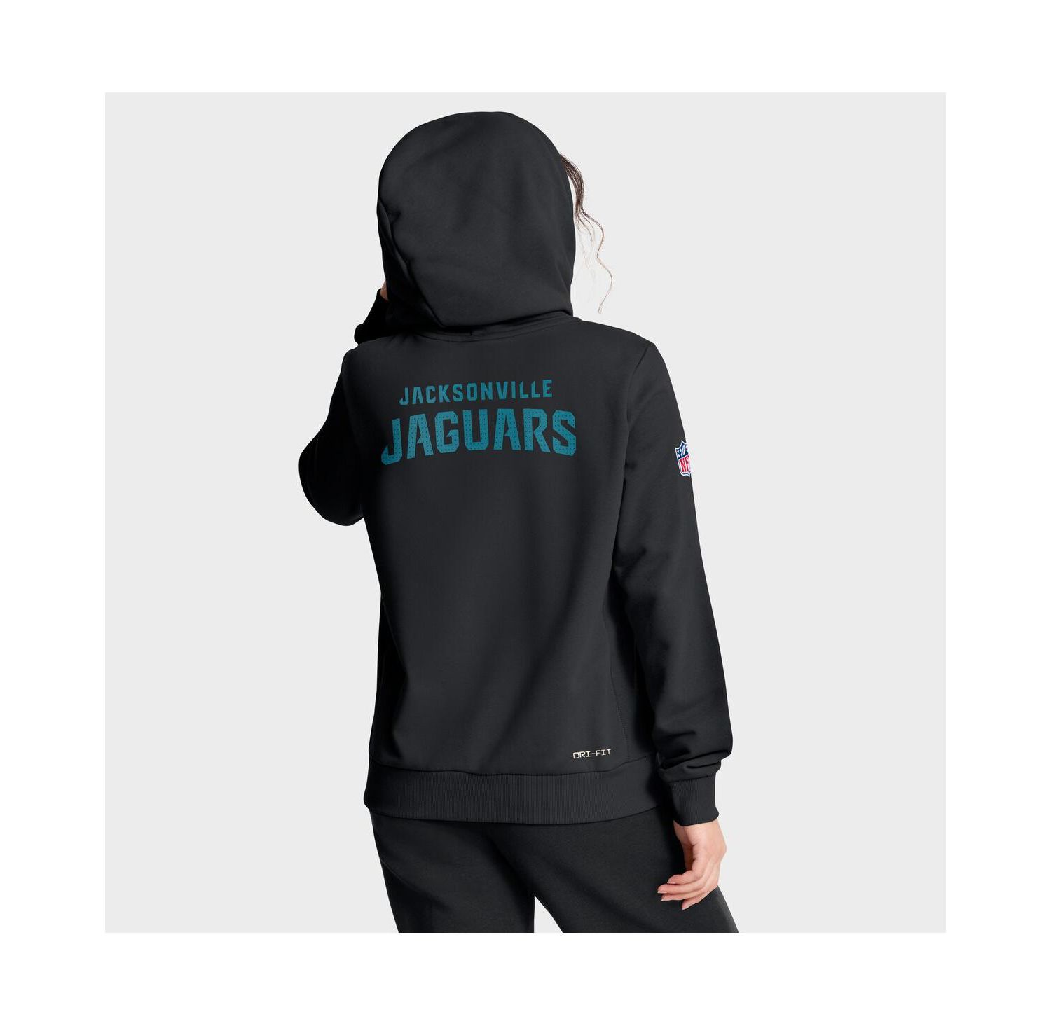 Women's Black Jacksonville Jaguars Sideline Standard Issue Initial Home Dri-FIT Hoodie