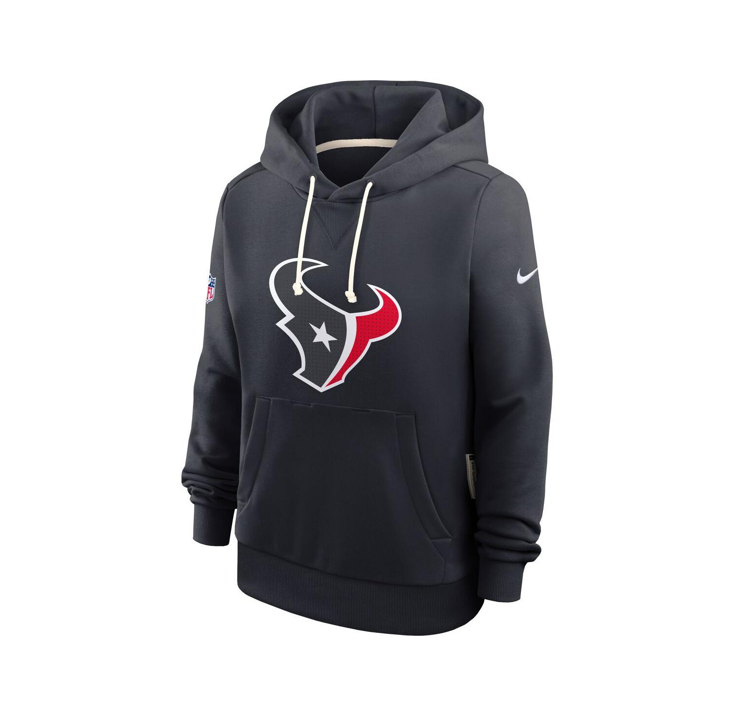 Women's Navy Houston Texans Sideline Standard Issue Initial Home Dri-FIT Hoodie