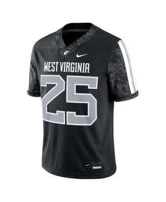 Men's 25 Black West Virginia Mountaineers Alternate Game Jersey