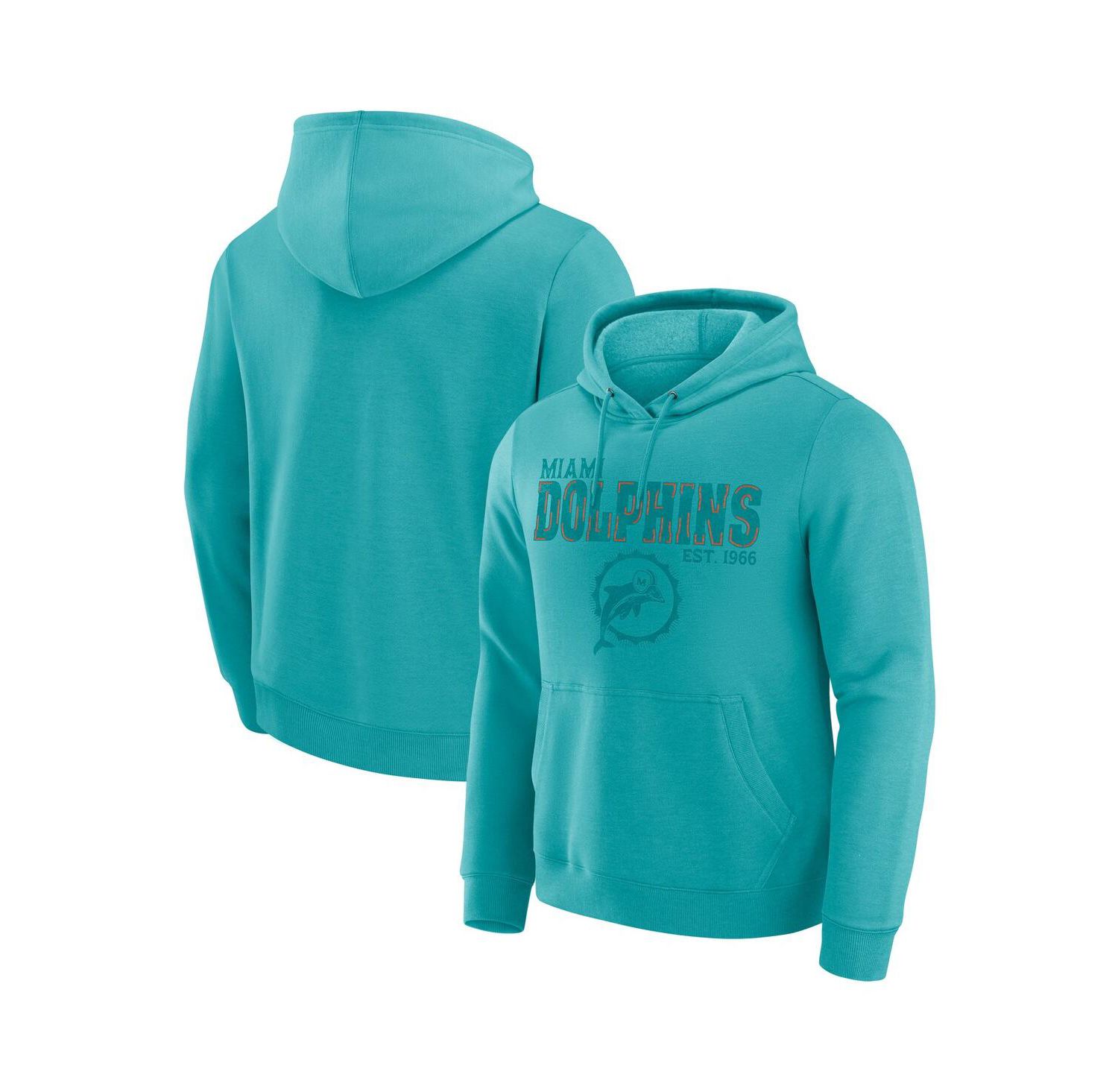 Darius Rucker Collection by Men's Aqua Miami Dolphins Faded Hoodie