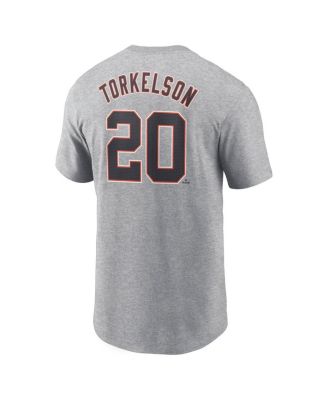 Men's Spencer Torkelson Gray Detroit Tigers Fuse Name Number T-Shirt