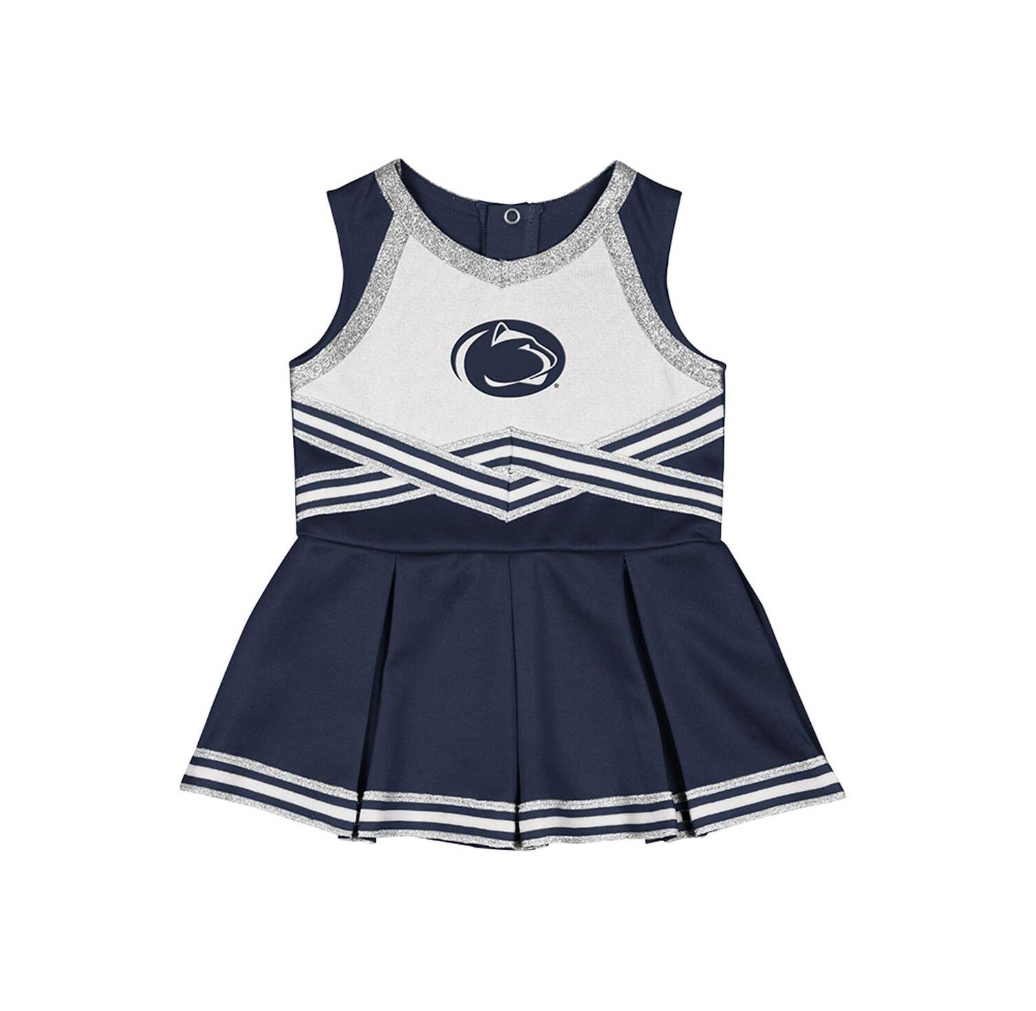 Girls Baby Boys and Girls Navy Penn State Nittany Lions Lollipop Park Cheer Dress