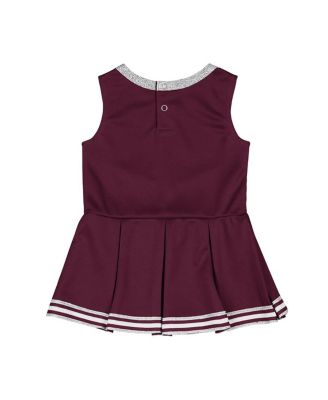 Girls Baby Boys and Girls Maroon Texas A&M Aggies Lollipop Park Cheer Dress
