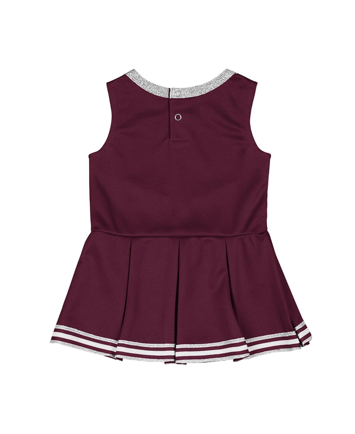 Colosseum Girls Baby Boys And Girls Maroon Texas A&m Aggies Lollipop Park Cheer Dress In Red