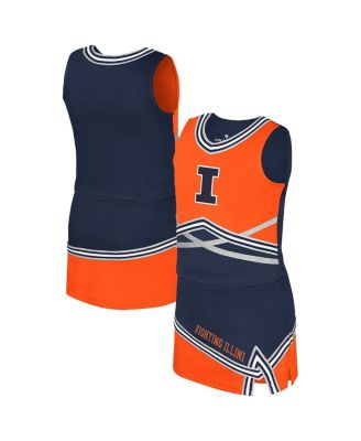 Colosseum - Big Girls Navy Illinois Fighting Illini Lollipop Park Cheer Two-Piece Set