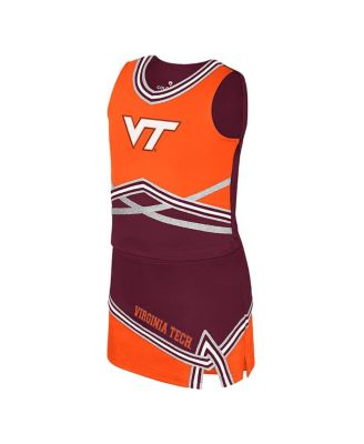 Big Girls 2-Piece Maroon Virginia Tech Hokies Lollipop Park Cheer Set