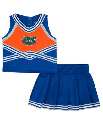 Colosseum - Girls Toddler Royal Florida Gators Lollipop Park Cheer Two-Piece Set