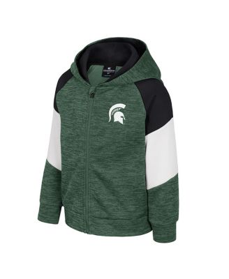 Toddler Green Michigan State Spartans Spirit Hollow Full-Zip Hoodie