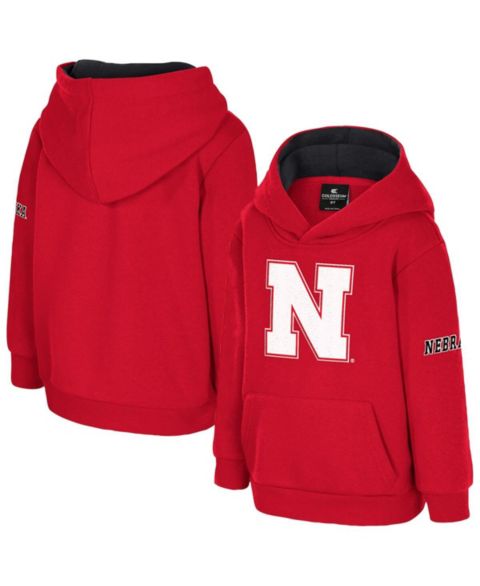 Худи Colosseum Scarlet Nebraska Huskers Big Logo Volume Fleece Pullover для мальчиков-малышей