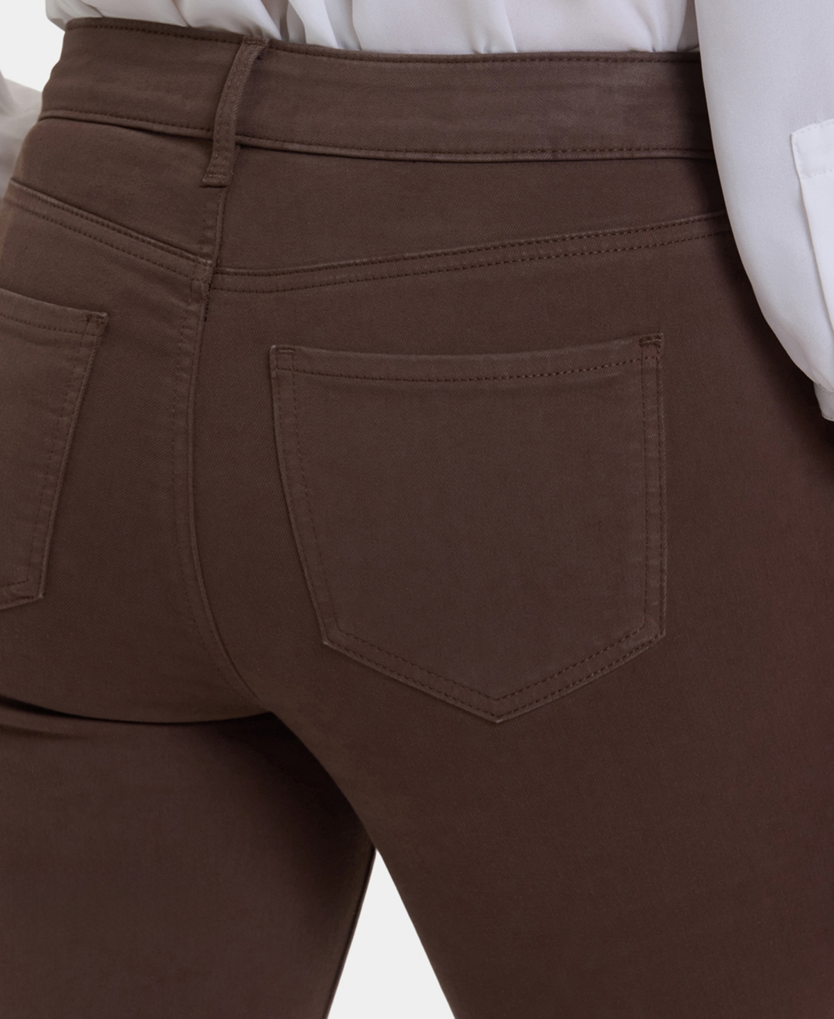 Nydj Women's High Rise Marilyn Straight Jeans In Brown