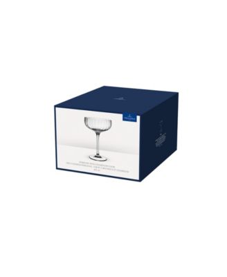 Villeroy Boch Rose Garden Coupe Champagne Glasses, Set of 4